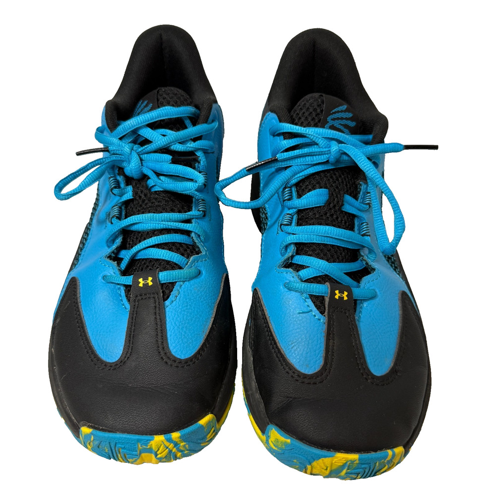 Under Armour Curry 3Z 25 Basketball Shoes Blue Black Yellow Unisex M8.5/W10 NWOB